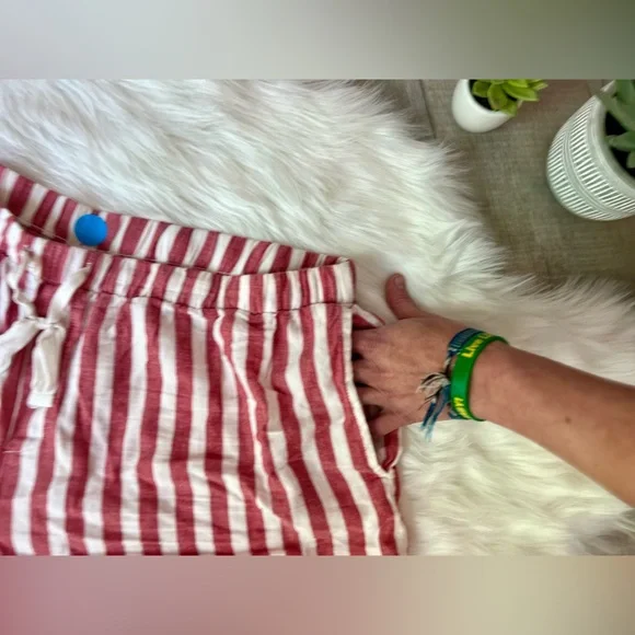 STARS ABOVE | Striped Leisure Lounge Pajama Shorts (XL) - Picture 2 of 5